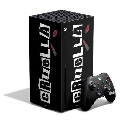 Disney Cruella (2021) Logo and Lipstick Xbox Series X Skins
