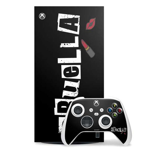 Disney Cruella (2021) Logo and Lipstick Xbox Series X Skins