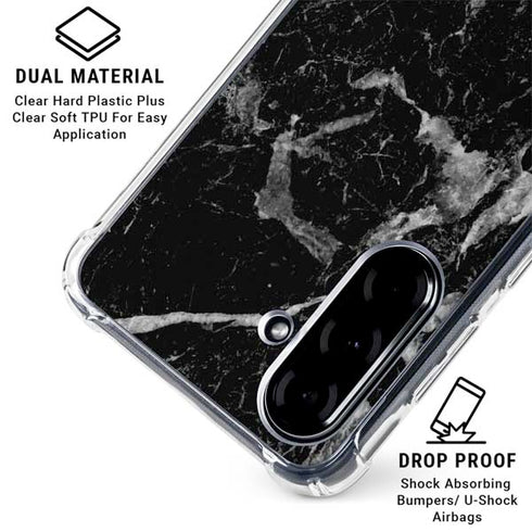 Crushed Black Galaxy A36 5G Clear Case