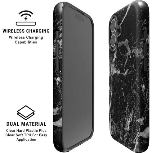 Crushed Black iPhone 16 Magsafe Impact Case