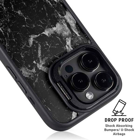 Crushed Black iPhone 16 Pro Max Kickstand Case