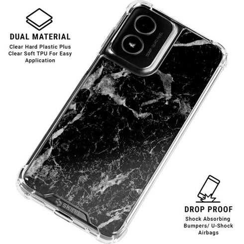 Crushed Black Moto G Power 5G (2024) Clear Case