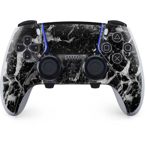 Crushed Black PS5 DualSense Edge Pro Controller Skin