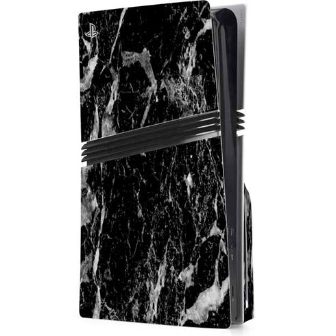 Crushed Black PS5 Pro Disk Console Skin
