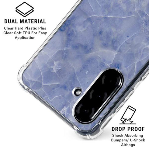 Crushed Blue Galaxy A36 5G Clear Case
