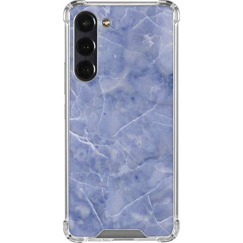 Crushed Blue Galaxy S24 FE Clear Case