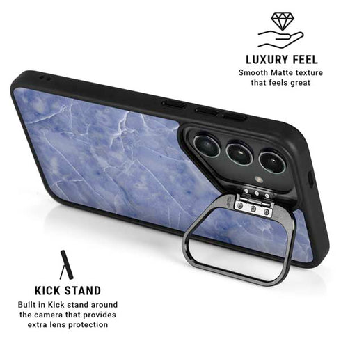 Crushed Blue Galaxy S25 Kickstand Case