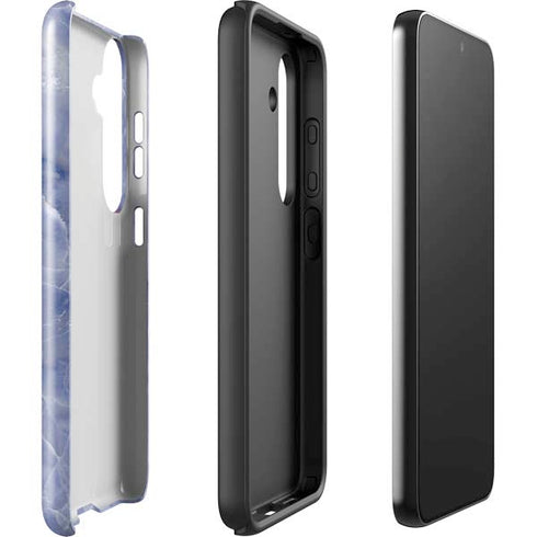 Crushed Blue Galaxy S25 Plus Impact Case