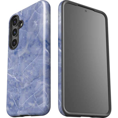 Crushed Blue Galaxy S25 Plus Impact Case