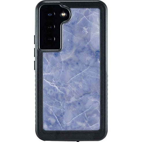 Crushed Blue Galaxy S24 Plus Waterproof Case