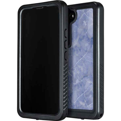Crushed Blue Galaxy S24 Plus Waterproof Case