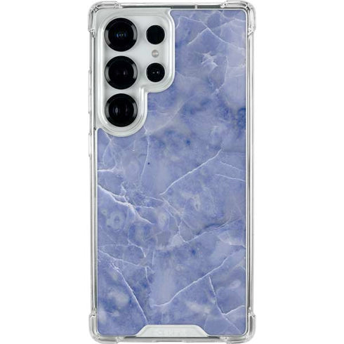 Crushed Blue Galaxy S26 Ultra Clear Case