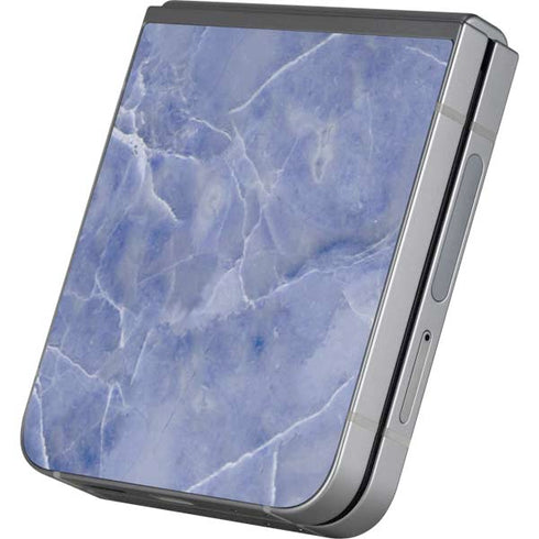 Crushed Blue Galaxy Z Flip6 Skin