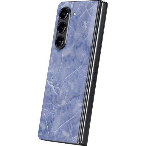 Crushed Blue Galaxy Z Fold5 5G Skin