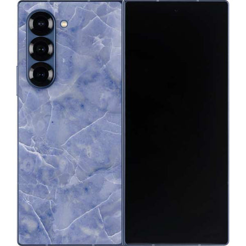 Crushed Blue Galaxy Z Fold6 Skin
