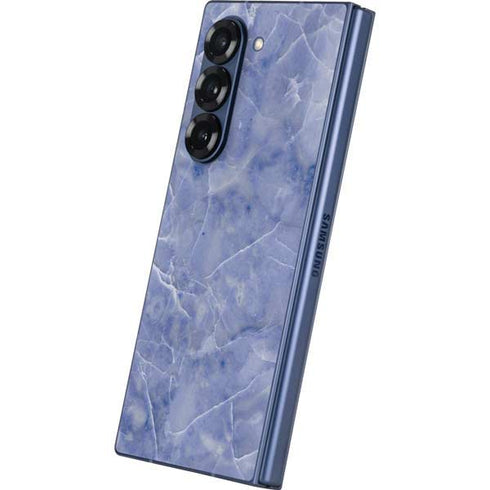 Crushed Blue Galaxy Z Fold6 Skin