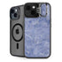 Crushed Blue iPhone 14 Kickstand Case