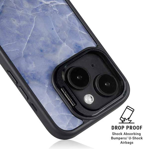 Crushed Blue iPhone 14 Plus Kickstand Case
