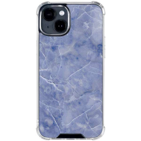 Crushed Blue iPhone 15 Clear Case