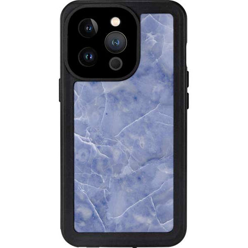 Crushed Blue iPhone 15 Pro Waterproof Case