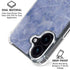 Crushed Blue iPhone 16 Clear Case
