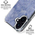 Crushed Blue iPhone 16 Plus Clear Case