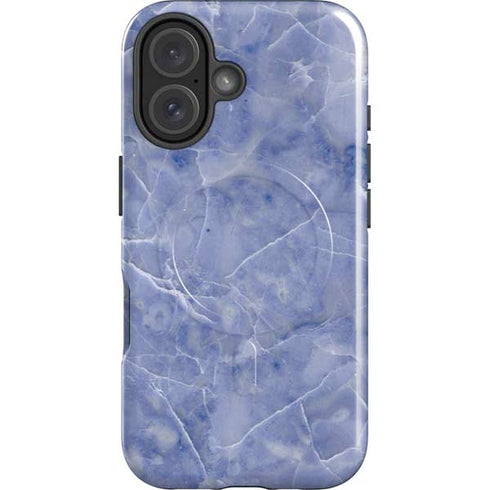 Crushed Blue iPhone 16 Plus Magsafe Impact Case