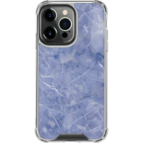 Crushed Blue iPhone 16 Pro Clear Case