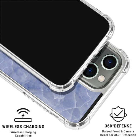 Crushed Blue iPhone 16 Pro Max Clear Case