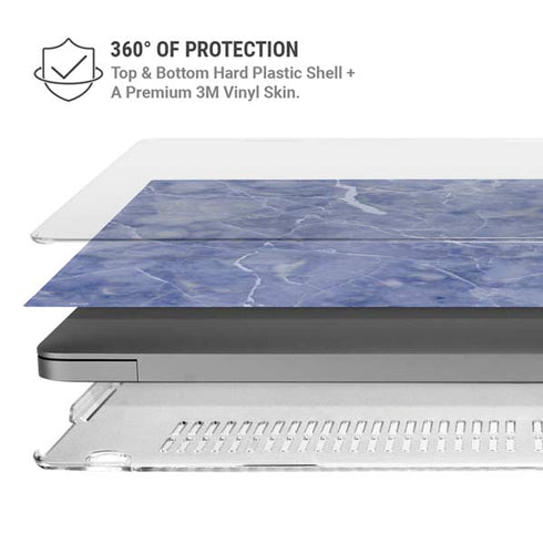 Crushed Blue MacBook Pro 14in (2021-24) Case plus Skin
