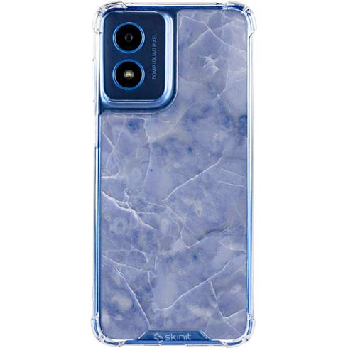 Crushed Blue Moto G 5G (2024) Clear Case