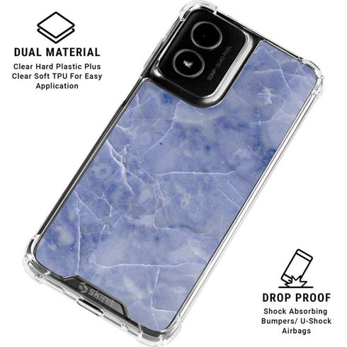 Crushed Blue Moto G Power 5G (2024) Clear Case