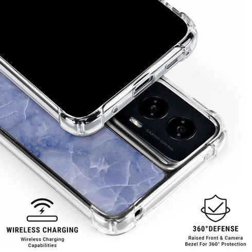 Crushed Blue Moto G Power 5G (2024) Clear Case
