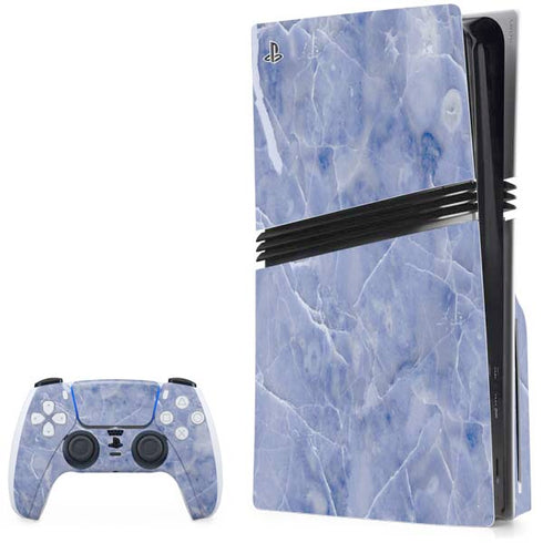 Crushed Blue PS5 Pro Disk Bundle Skin