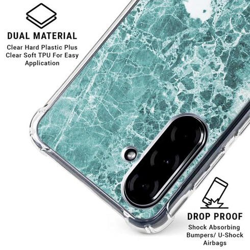 Crushed Turquoise Galaxy A36 5G Clear Case