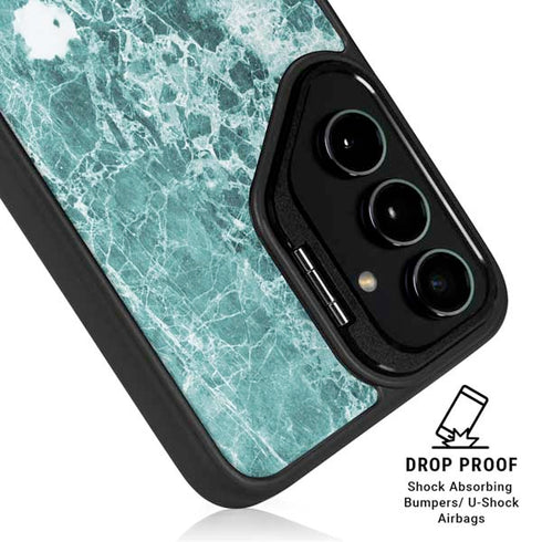 Crushed Turquoise Galaxy S24 Kickstand Case