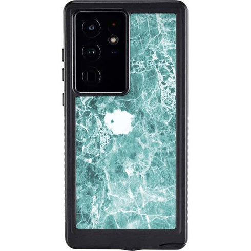 Crushed Turquoise Galaxy S24 Ultra Waterproof Case
