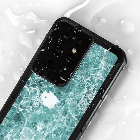Crushed Turquoise Galaxy S24 Ultra Waterproof Case