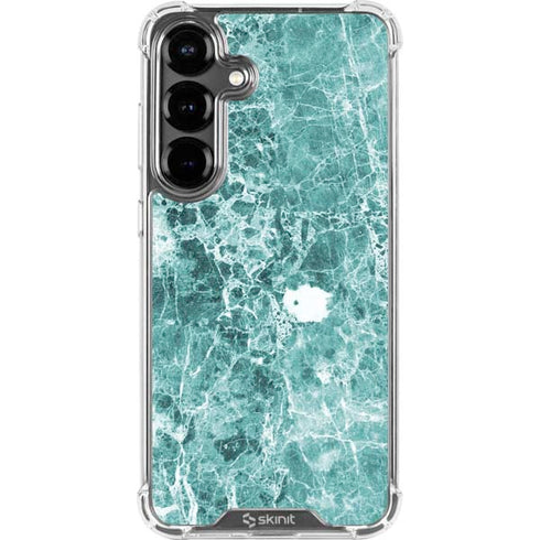 Crushed Turquoise Galaxy S26 Plus Clear Case