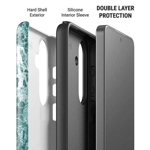 Crushed Turquoise Galaxy S26 Plus Impact Case