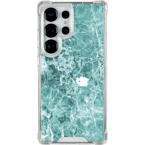 Crushed Turquoise Galaxy S26 Ultra Clear Case