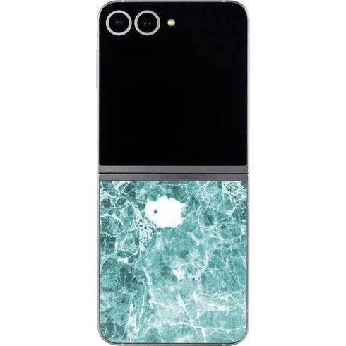 Crushed Turquoise Galaxy Z Flip6 Skin