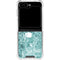 Crushed Turquoise Galaxy Z Flip6 Clear Case