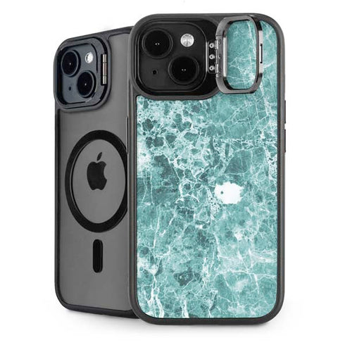 Crushed Turquoise iPhone 15 Kickstand Case