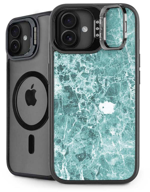 Crushed Turquoise iPhone 16 Kickstand Case