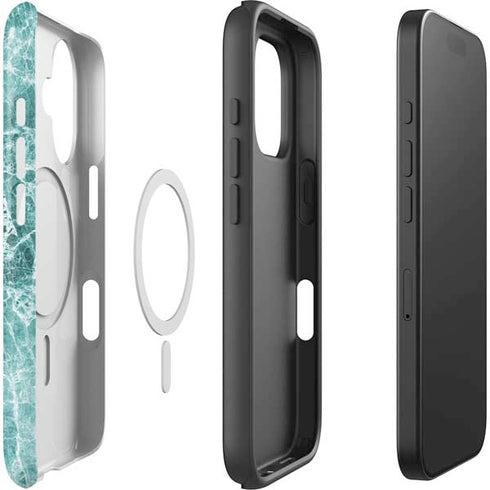 Crushed Turquoise iPhone 16 Magsafe Impact Case