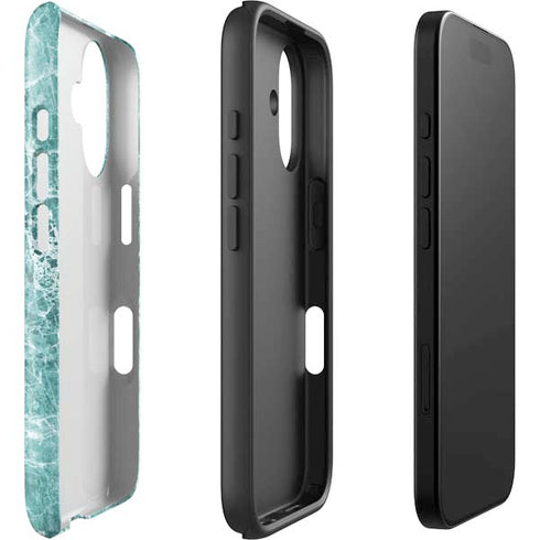 Crushed Turquoise iPhone 16 Plus Impact Case