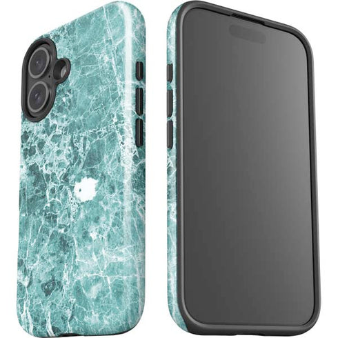 Crushed Turquoise iPhone 16 Plus Impact Case