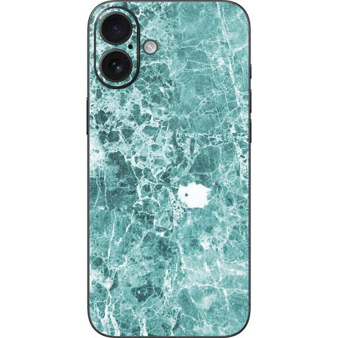 Crushed Turquoise iPhone 16 Plus Skin