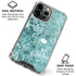 Crushed Turquoise iPhone 16 Pro Max Clear Case